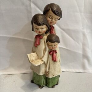 Christmas Choir Musical‎ Figurine 9.5 Inches Tall Handmade in Japan